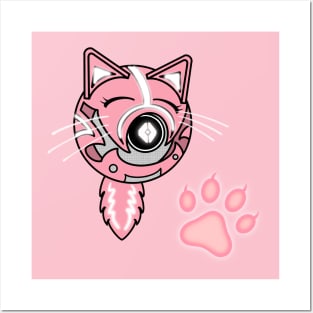 Neko Kawaii Ghost Posters and Art